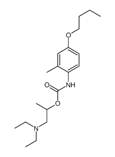 1-(diethylamino)propan-2-yl N-(4-butoxy-2-methylphenyl)carbamate Structure