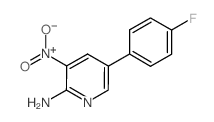 5-(4-FLUOROPHENYL)-3-NITRO-2-PYRIDINYLAMINE structure