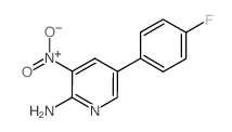 5-(4-FLUOROPHENYL)-3-NITRO-2-PYRIDINYLAMINE结构式