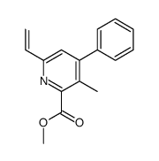 methyl 6-ethenyl-3-methyl-4-phenylpyridine-2-carboxylate结构式