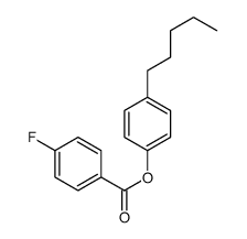 (4-pentylphenyl) 4-fluorobenzoate结构式