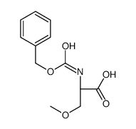 (2S)-3-methoxy-2-(phenylmethoxycarbonylamino)propanoic acid结构式