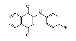 2-(4-bromophenyl)amino-1,4-naphthoquinone Structure