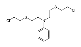 N,N-bis[2-(2-chloroethylsulfanyl)ethyl]aniline Structure