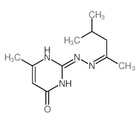 4(3H)-Pyrimidinone,2-[2-(1,3-dimethylbutylidene)hydrazinyl]-6-methyl- Structure