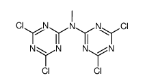 bis-(4,6-dichloro-[1,3,5]triazin-2-yl)-methyl-amine Structure