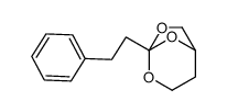 5-(2-phenylethyl)-4,6,8-trioxabicyclo[3.2.1]octane结构式