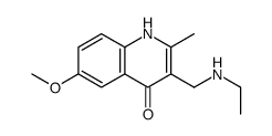 3-(ethylaminomethyl)-6-methoxy-2-methyl-1H-quinolin-4-one结构式