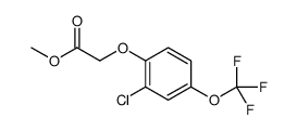 methyl 2-[2-chloro-4-(trifluoromethoxy)phenoxy]acetate结构式