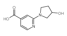 2-(3-Hydroxy-1-pyrrolidinyl)isonicotinic acid structure