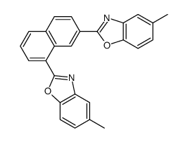 5-methyl-2-[7-(5-methyl-1,3-benzoxazol-2-yl)naphthalen-1-yl]-1,3-benzoxazole Structure