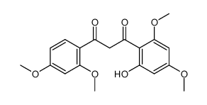 1-(2,4-dimethoxy-phenyl)-3-(2-hydroxy-4,6-dimethoxy-phenyl)-propane-1,3-dione Structure