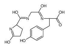 (2S)-3-(4-hydroxyphenyl)-2-[[2-[[(2S)-5-oxopyrrolidine-2-carbonyl]amino]acetyl]amino]propanoic acid结构式