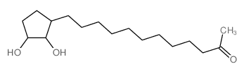 12-(2,3-dihydroxycyclopentyl)dodecan-2-one结构式