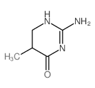 2-amino-5-methyl-5,6-dihydro-3H-pyrimidin-4-one结构式
