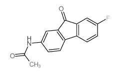 N-(7-fluoro-9-oxo-fluoren-2-yl)acetamide structure