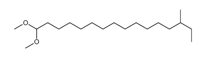 1,1-dimethoxy-14-methylhexadecane Structure