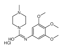 4-methyl-N-(3,4,5-trimethoxyphenyl)piperazine-1-carboxamide,hydrochloride Structure