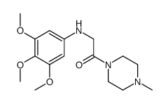 1-(4-methylpiperazin-1-yl)-2-(3,4,5-trimethoxyanilino)ethanone结构式