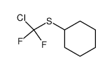 (chlorodifluoromethyl)(cyclohexyl)sulfane结构式