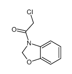 Benzoxazole, 3-(chloroacetyl)-2,3-dihydro- (9CI)结构式