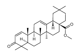 methyl 3-oxo-1,12-oleandien-28-oate结构式