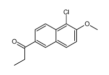 1-(5-chloro-6-methoxynaphthalen-2-yl)propan-1-one结构式