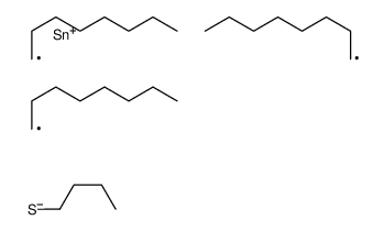 (Butylthio)trioctylstannane structure