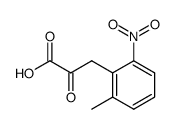 3-(2-methyl-6-nitrophenyl)-2-oxopropanoic acid结构式