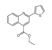2-thiophen-2-yl-quinoline-4-carboxylic acid ethyl ester结构式