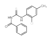 N-[(2-chloro-4-methyl-phenyl)thiocarbamoyl]benzamide结构式
