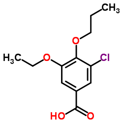 3-Chloro-5-ethoxy-4-propoxybenzoic acid Structure