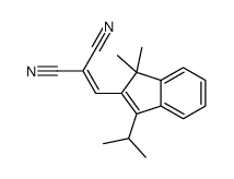 2-[(1,1-dimethyl-3-propan-2-ylinden-2-yl)methylidene]propanedinitrile结构式