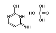 6-amino-1H-pyrimidin-2-one,phosphoric acid Structure