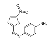 4-[(5-nitro-1,3-thiazol-2-yl)diazenyl]aniline结构式