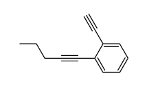 1-ethynyl-2-(pent-1-yn-1-yl)benzene结构式