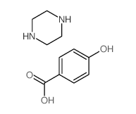 4-hydroxybenzoic acid,piperazine Structure