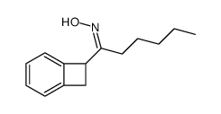 Bicyclo[4.2.0]octa-1,3,5-trien-7-yl(pentyl) ketone oxime结构式