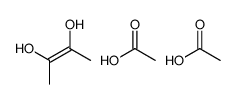 acetic acid,but-2-ene-2,3-diol结构式