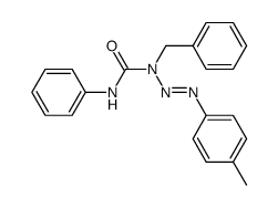 1-benzyl-3-p-tolyl-triazene-1-carboxylic acid anilide Structure