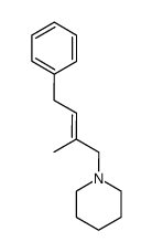 N-(4-Phenyl-2-methyl-2-buten-1-yl)piperidine Structure