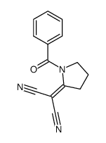 2-(1-benzoylpyrrolidin-2-ylidene)malononitrile Structure