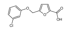 5-(3-CHLORO-PHENOXYMETHYL)-FURAN-2-CARBOXYLIC ACID结构式