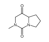 Pyrrolo[1,2-c]pyrimidine-1,4-dione, hexahydro-2-methyl- (9CI) Structure