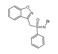 N-bromo-S-phenyl-S[(1,2-benzisoxazol-3-yl)methyl]sulfoximide Structure