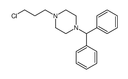 1-benzhydryl-4-(3-chloropropyl)piperazine结构式