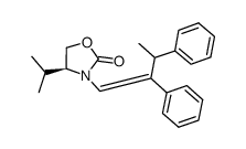 (E,4S,3'RS)-3-(2',3'-diphenylbut-1'-enyl)-4-isopropyloxazolidin-2-one结构式