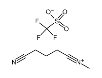 N-cyano-N-methyl-n-butyronitrilium triflate结构式