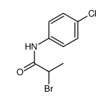 2-bromo-N-(4-chlorophenyl)propanamide结构式