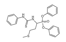 diphenyl 1-(3-phenylthioureido)methylthiopropylphosphonate Structure